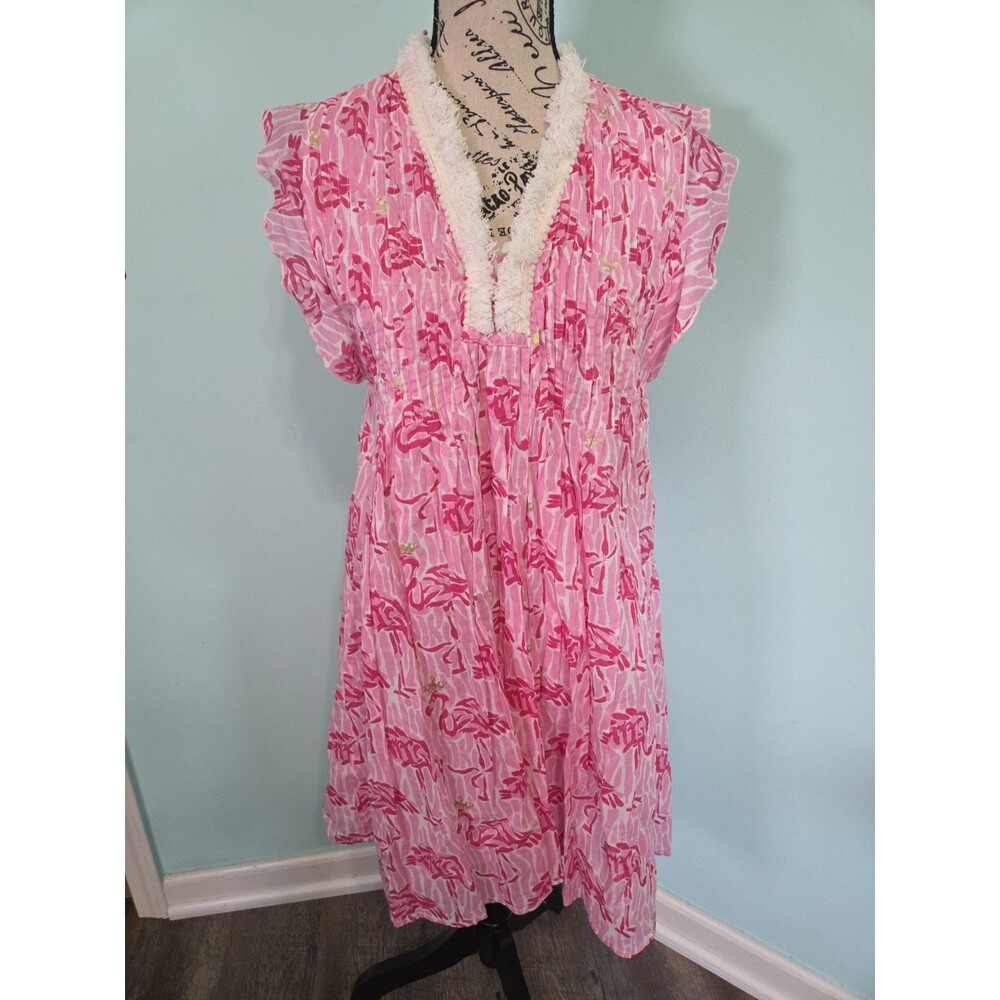 jude connally larissa dress flamingo small preppy beach vacation cruise
